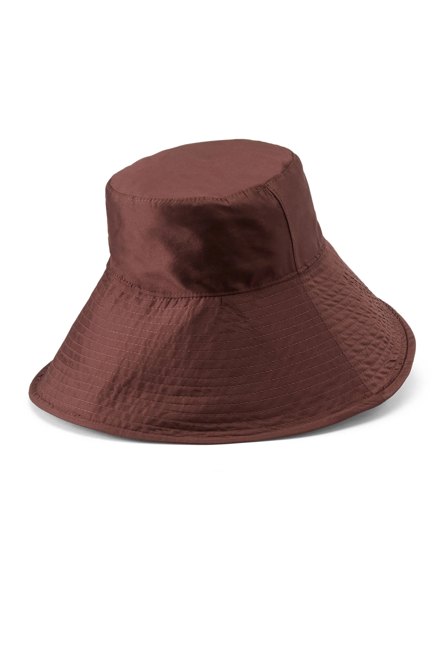 Cecilia Brown Silk Sun Hat