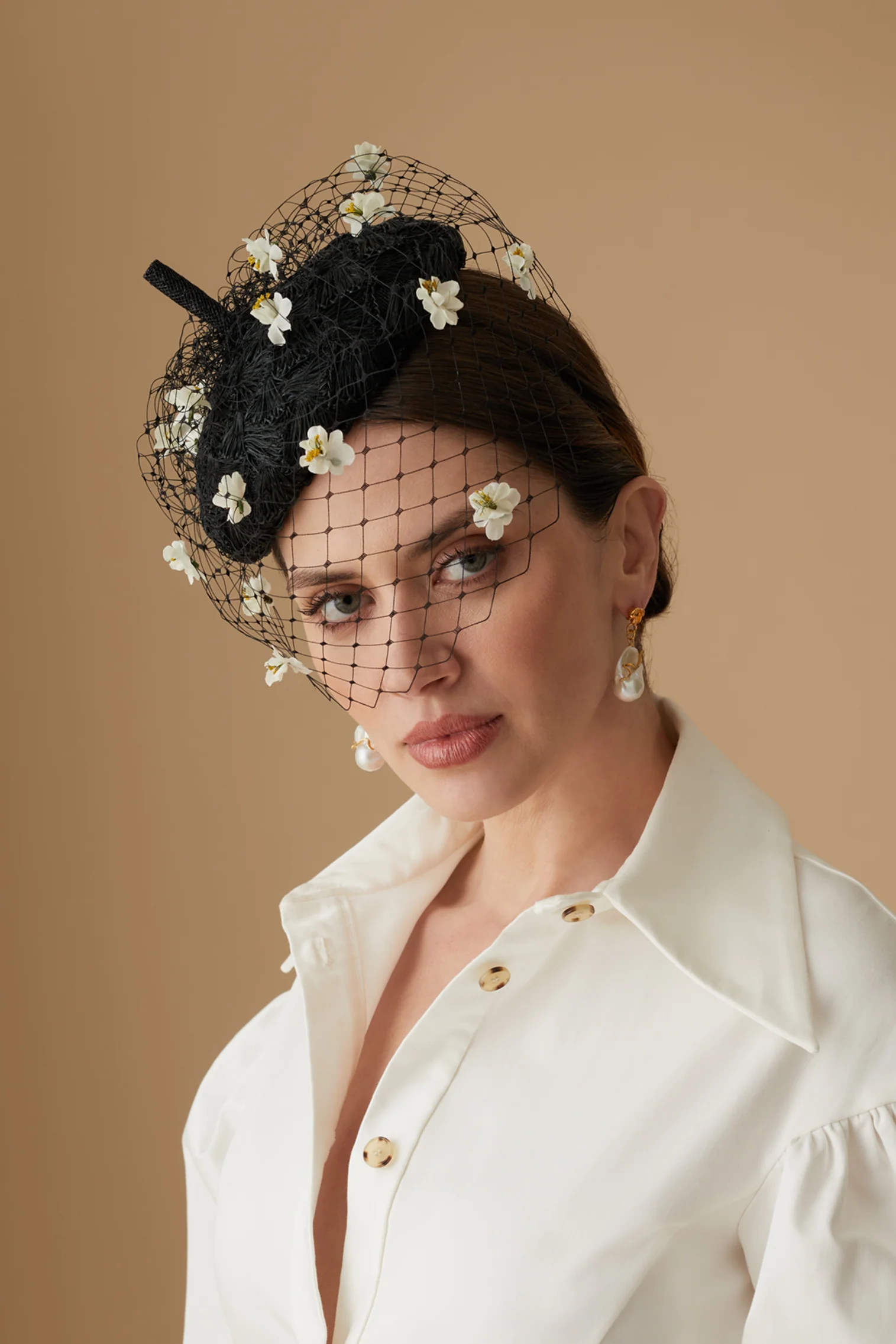 Chamomile Black Beret - Image 2