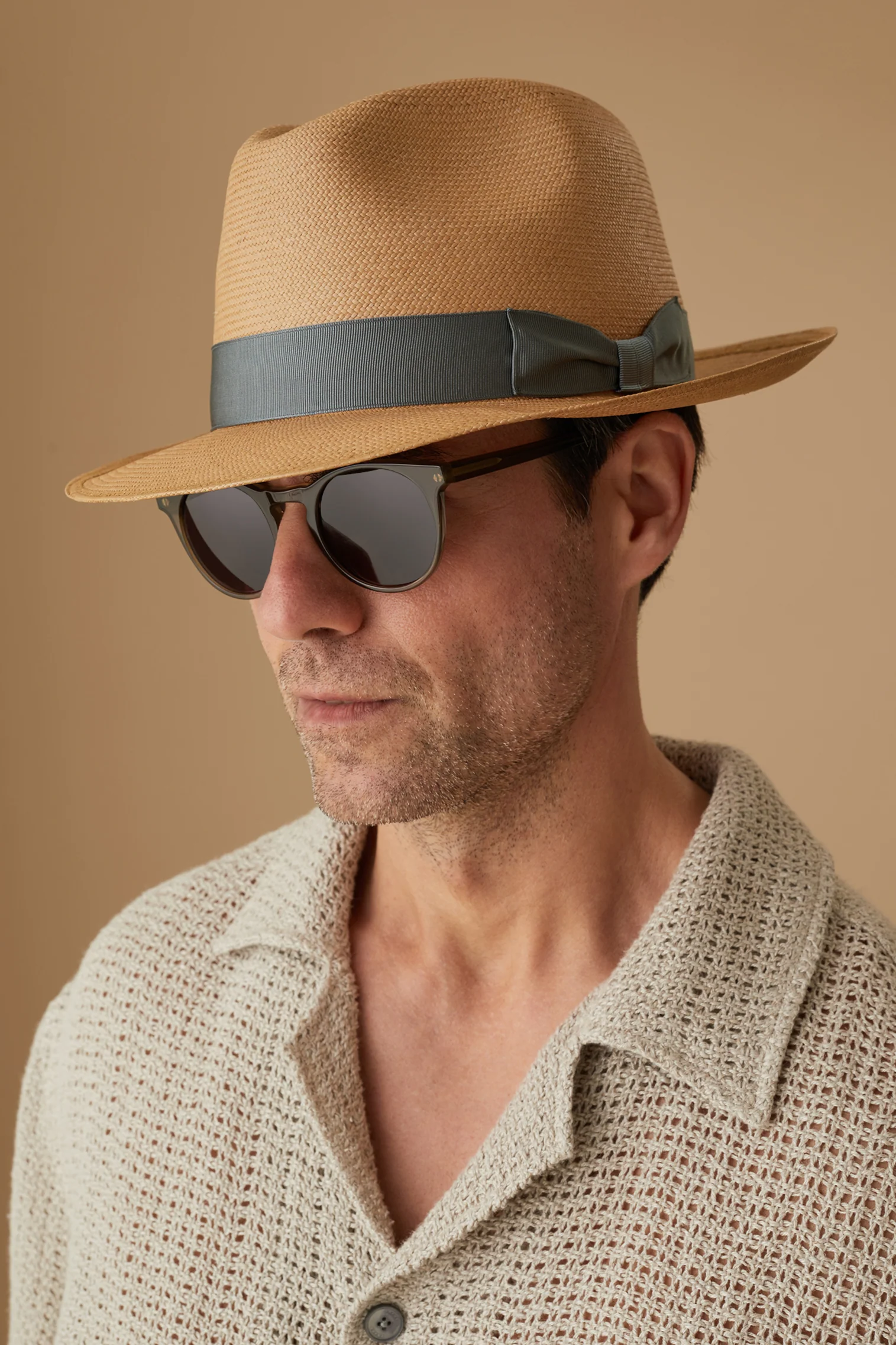 Fairbanks Mocha Panama Hat - Image 4