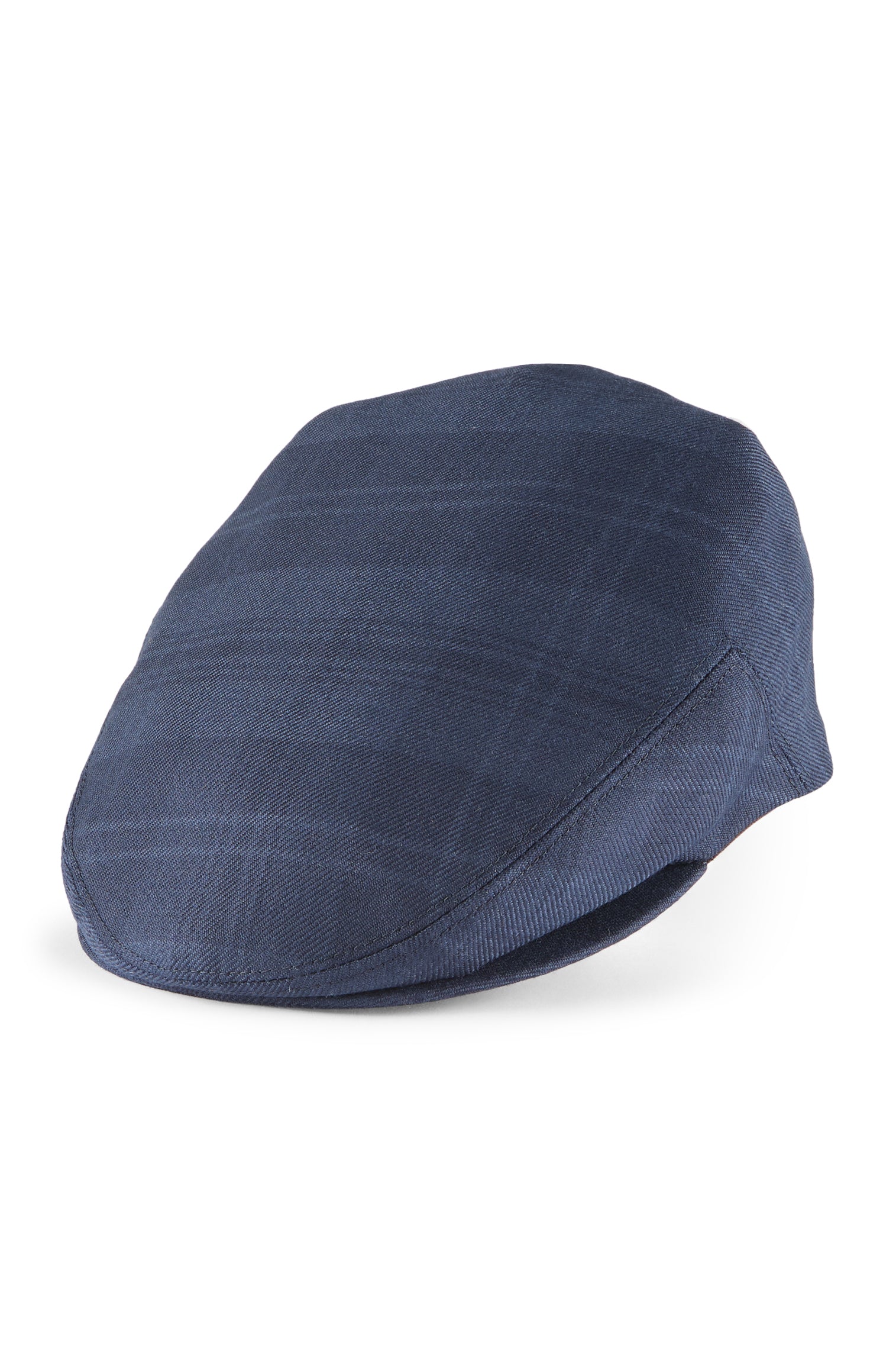 Gill Navy Check Flat Cap