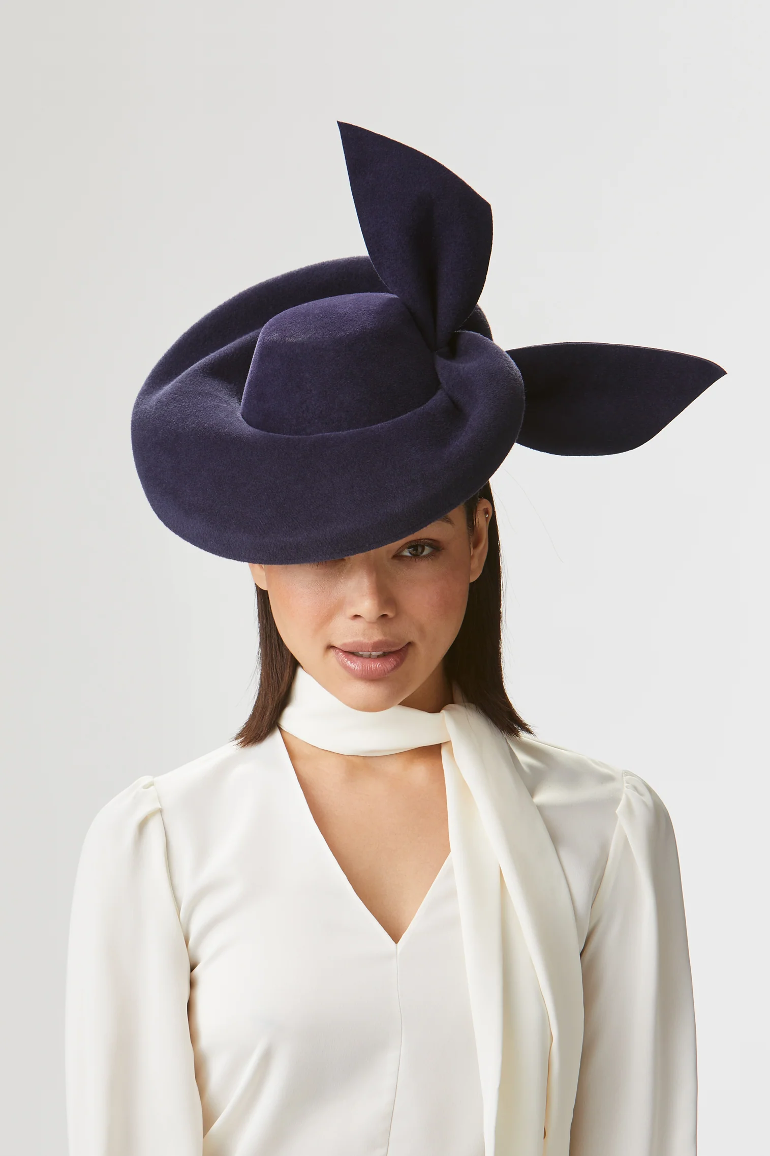 Hedy Navy Percher Hat - Image 3