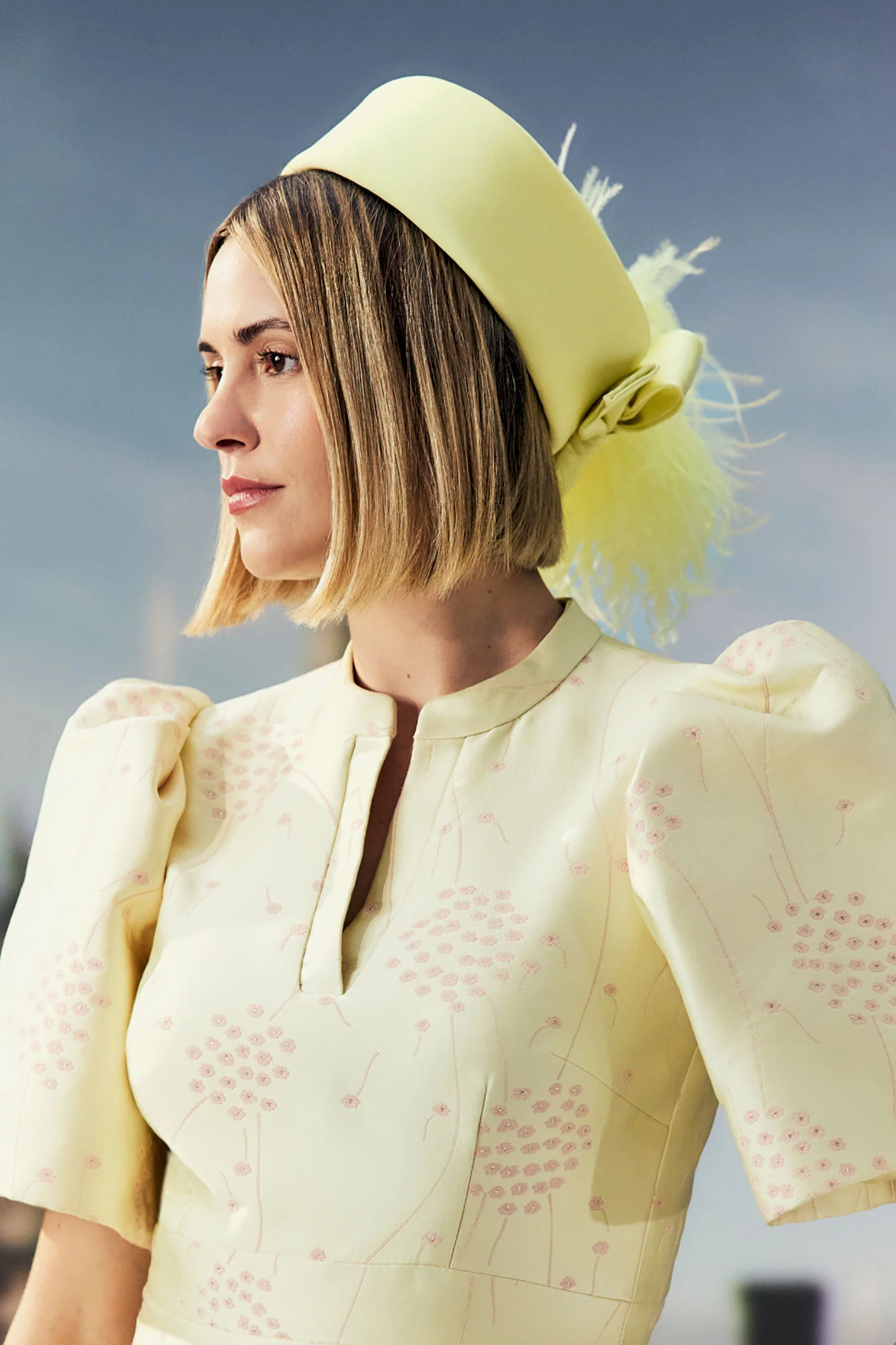 Jackie Yellow Pillbox - Image 2