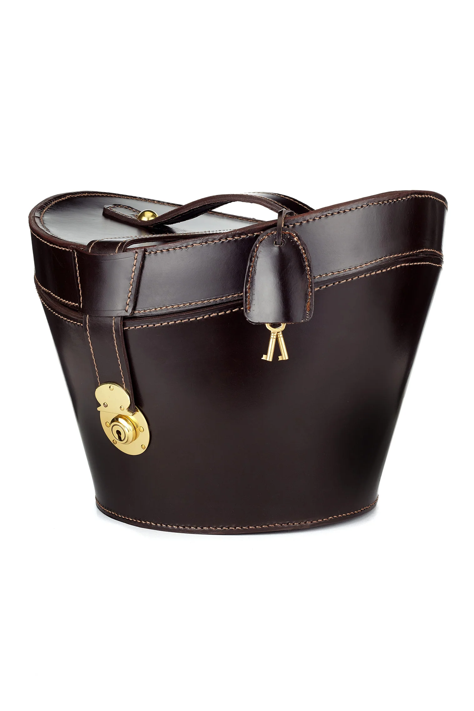 Leather Top Hat Bucket - Image 6