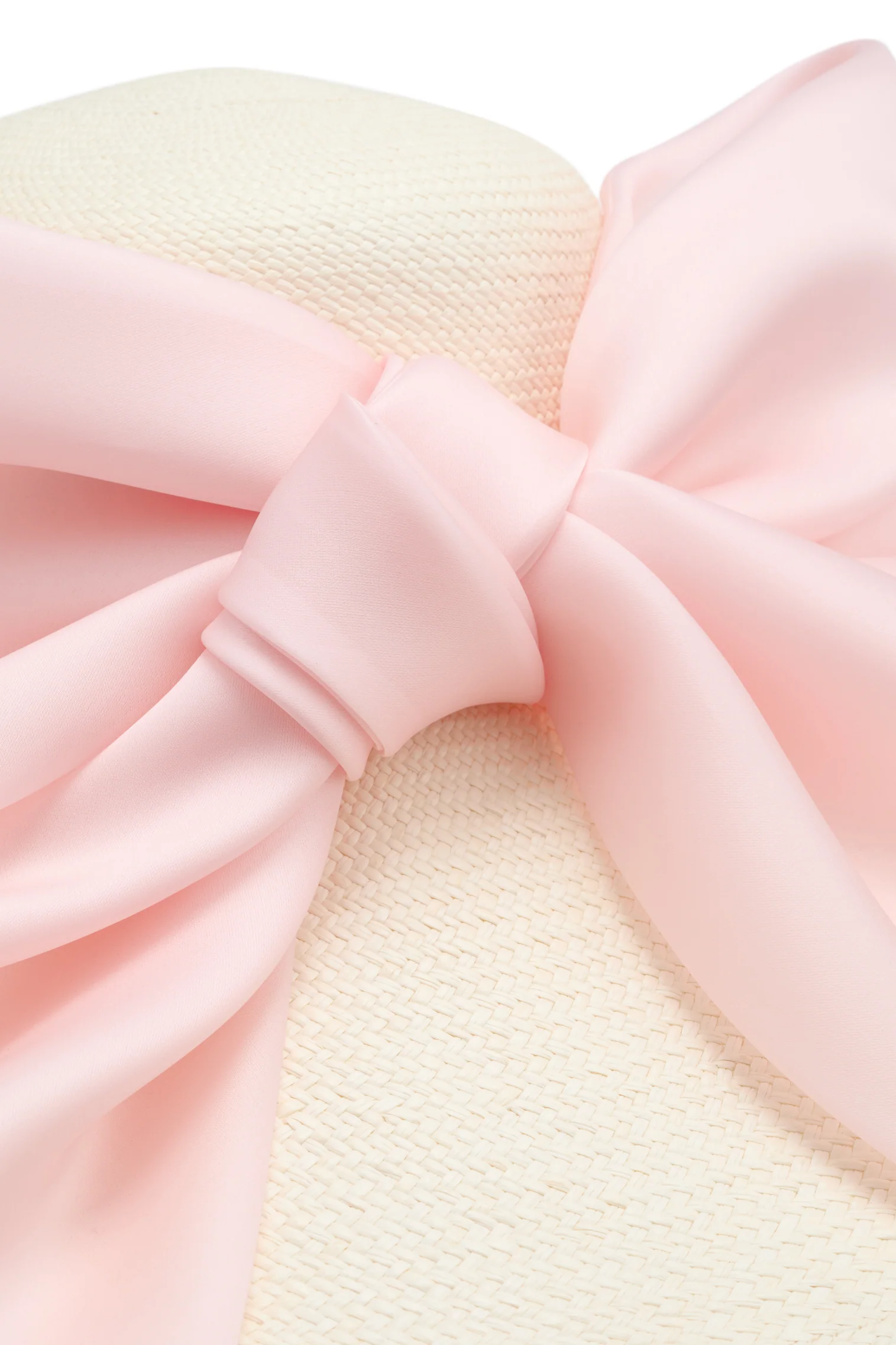 Libra Ivory and Pink Wide Brim Hat - Image 3