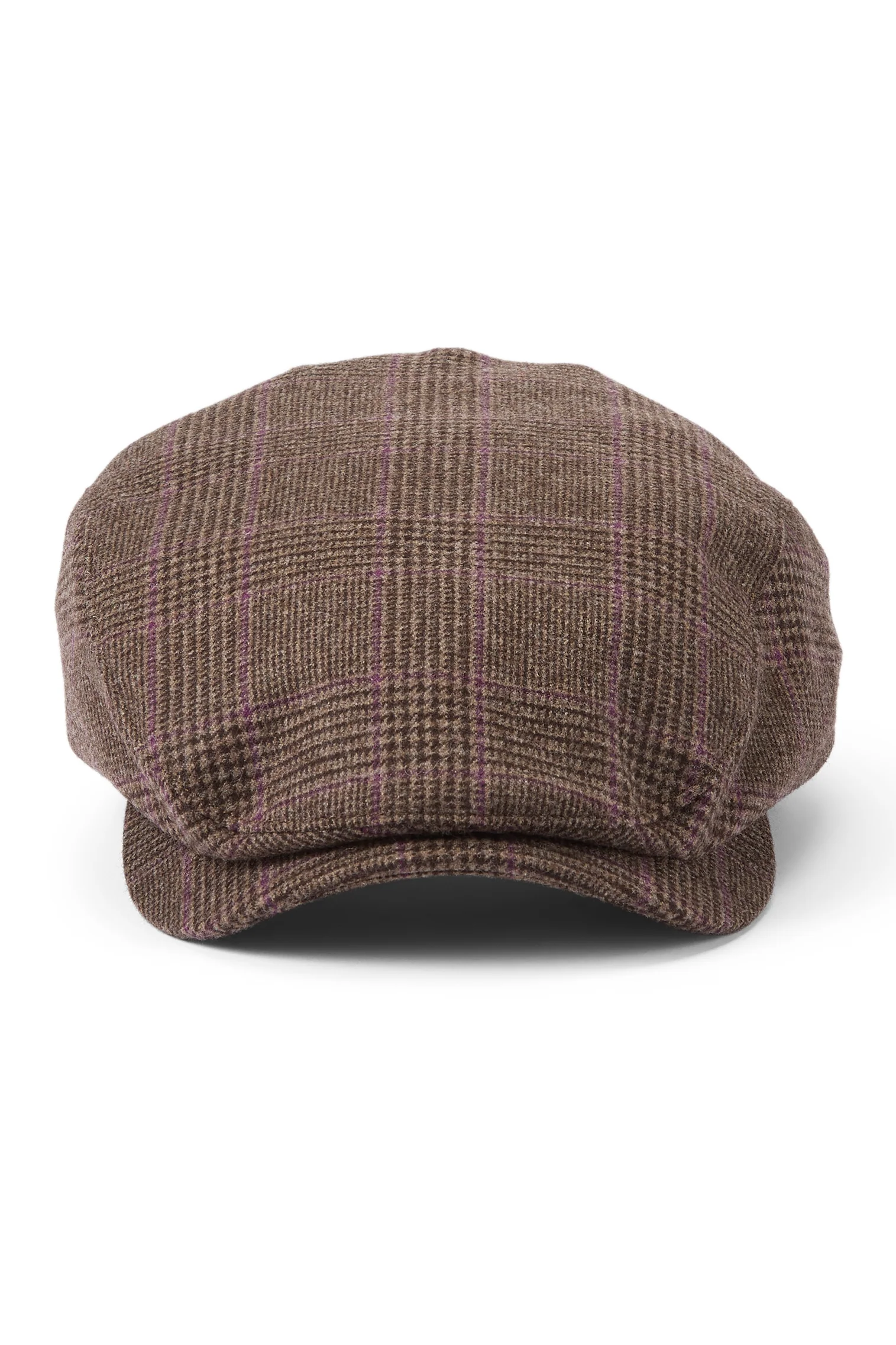 Lynton Glen Check Brown Flat Cap - Image 4