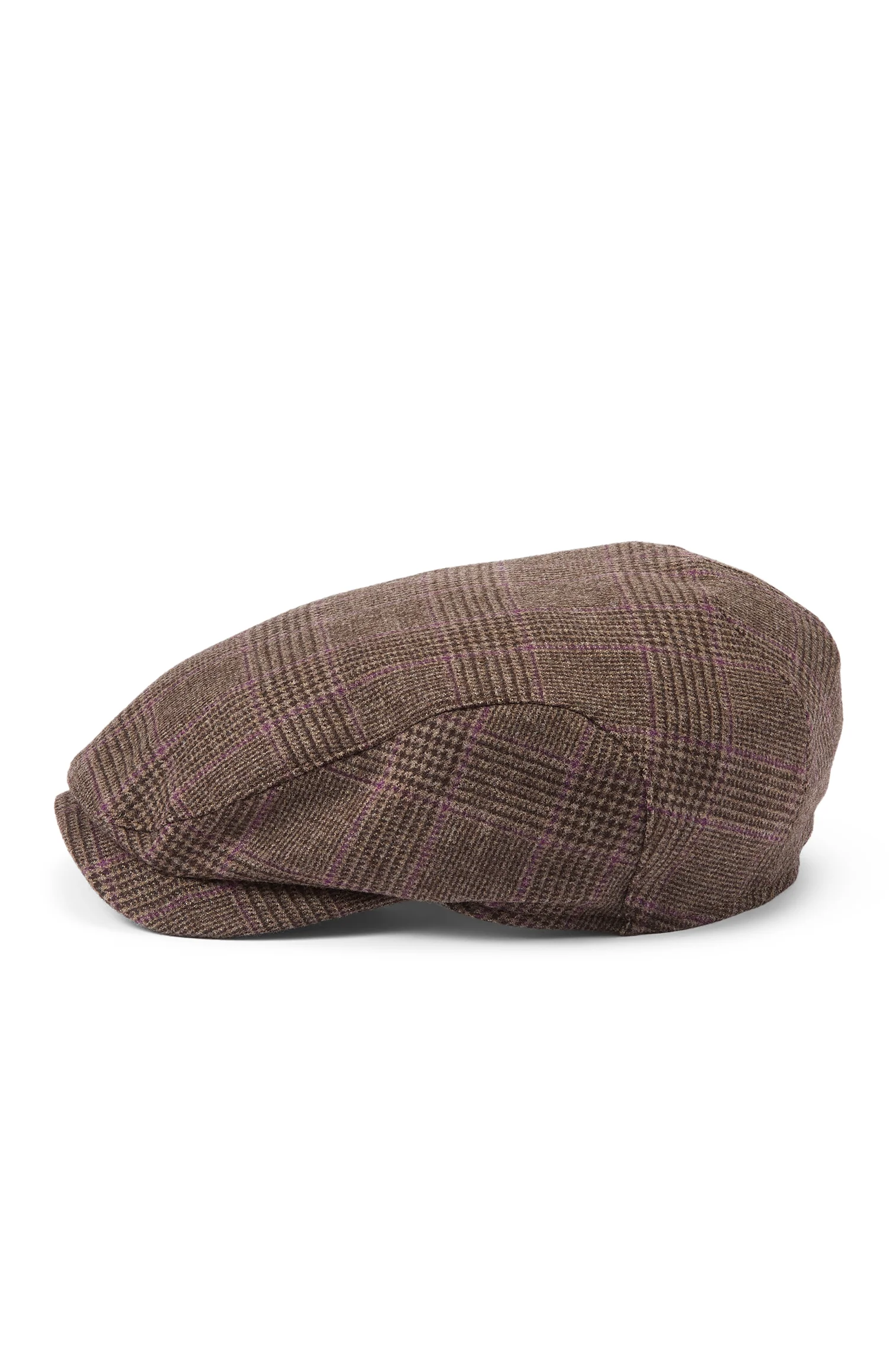 Lynton Glen Check Brown Flat Cap - Image 5