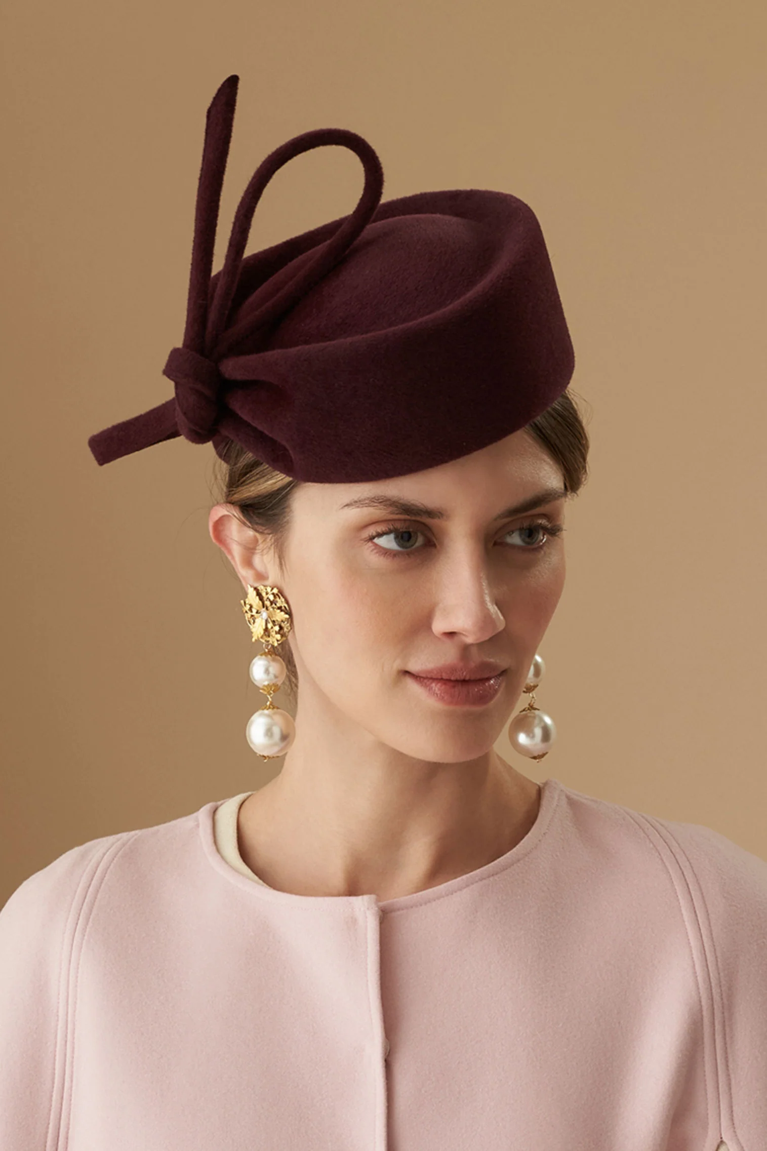 Mayfair Mulberry Pillbox Hat - Image 2