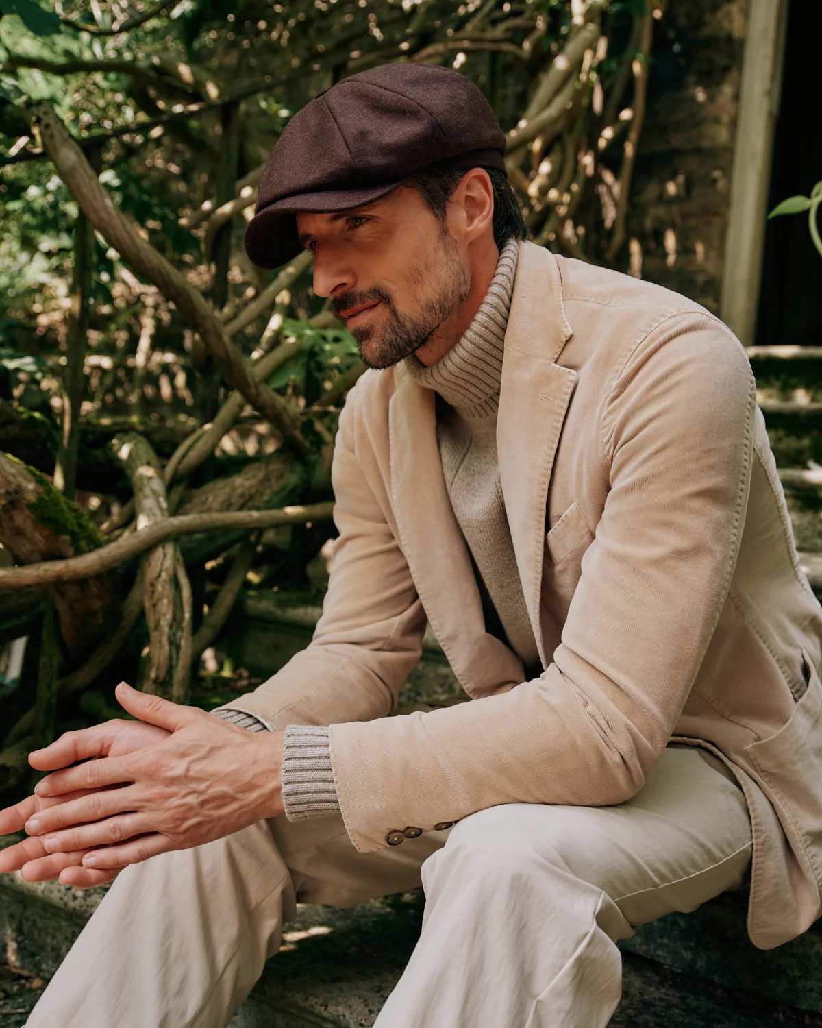 Dark Brown Newsboy Cap - Image 5