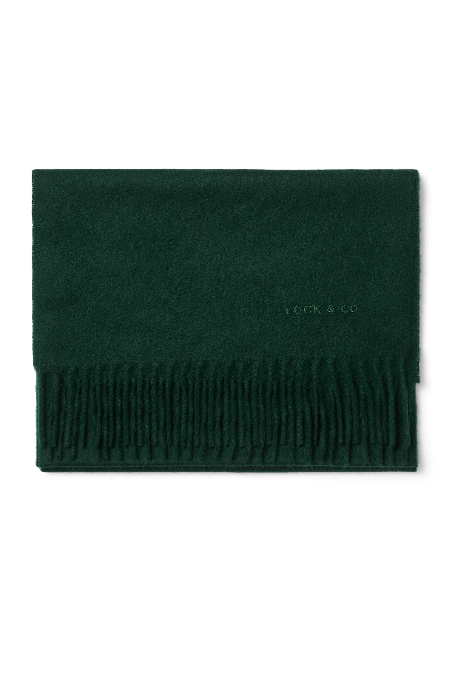 Plain Cashmere Green Scarf