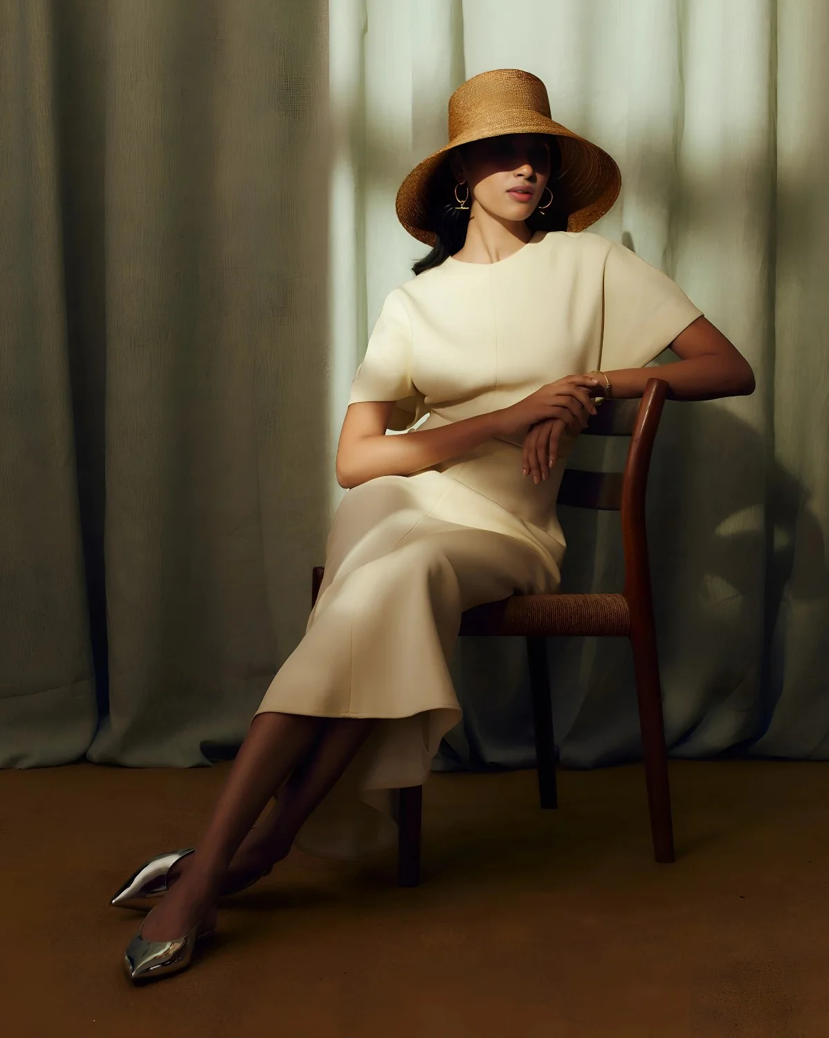 Sadie Straw Braid Fedora - Image 3