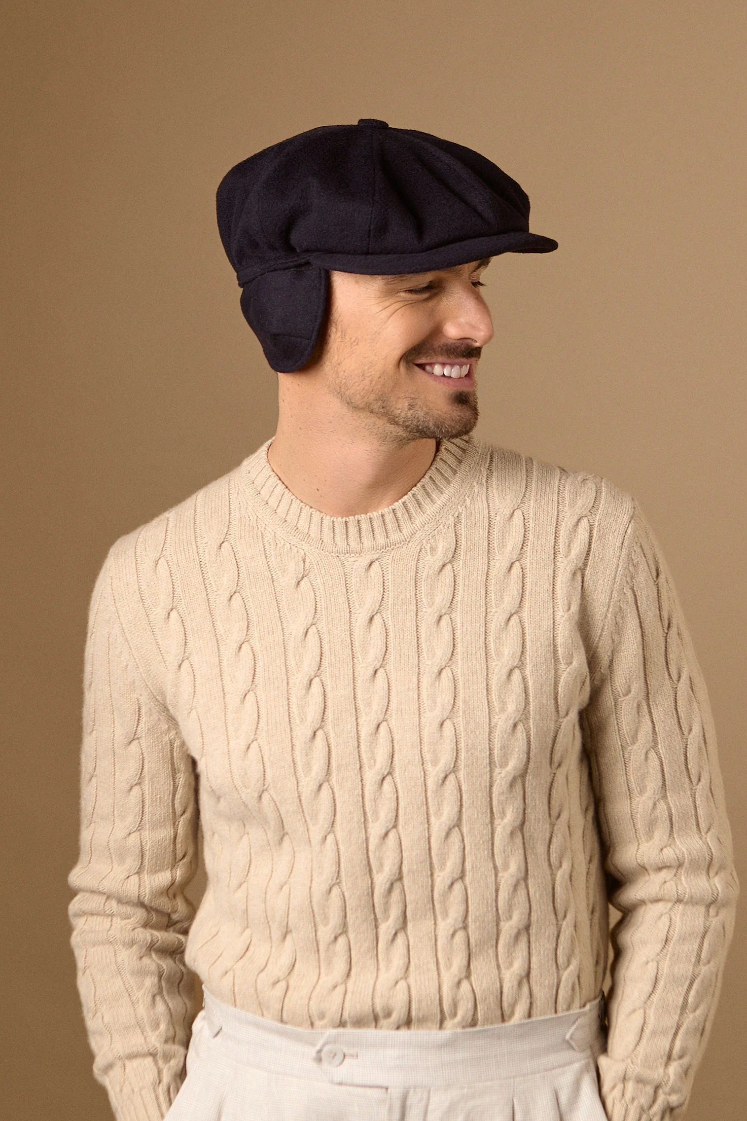 Snowdon Navy Muirfield Bakerboy Cap - Image 3