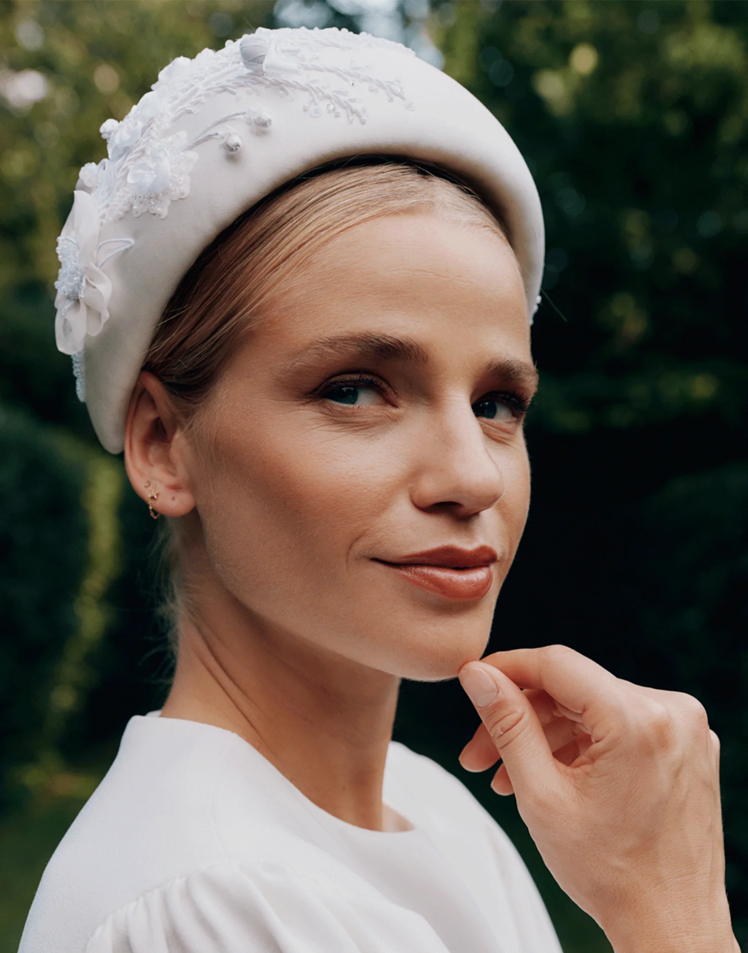 Snowdrop Ivory Headband - Image 3