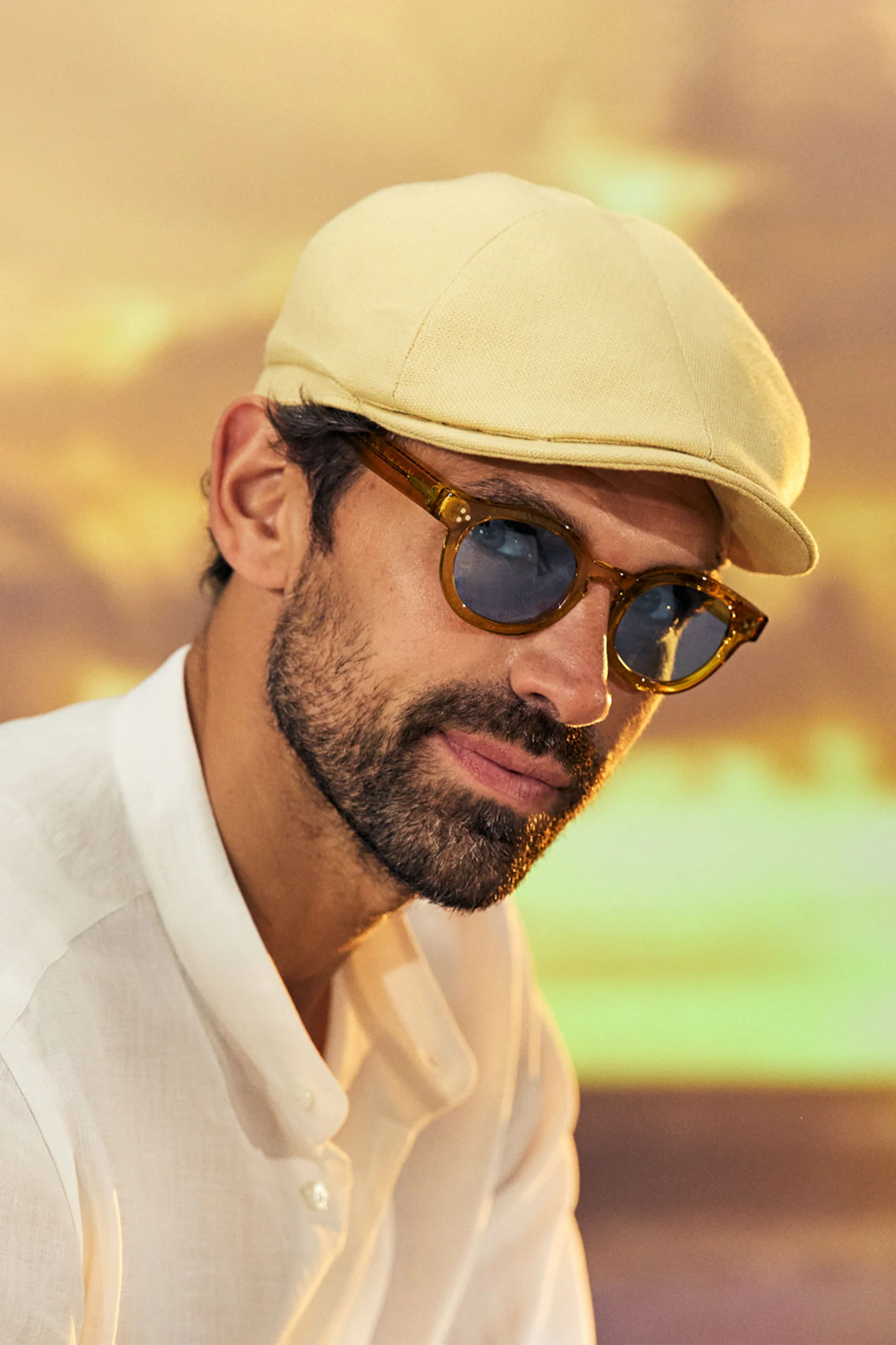 Tom Yellow Panelled Cap - Image 2