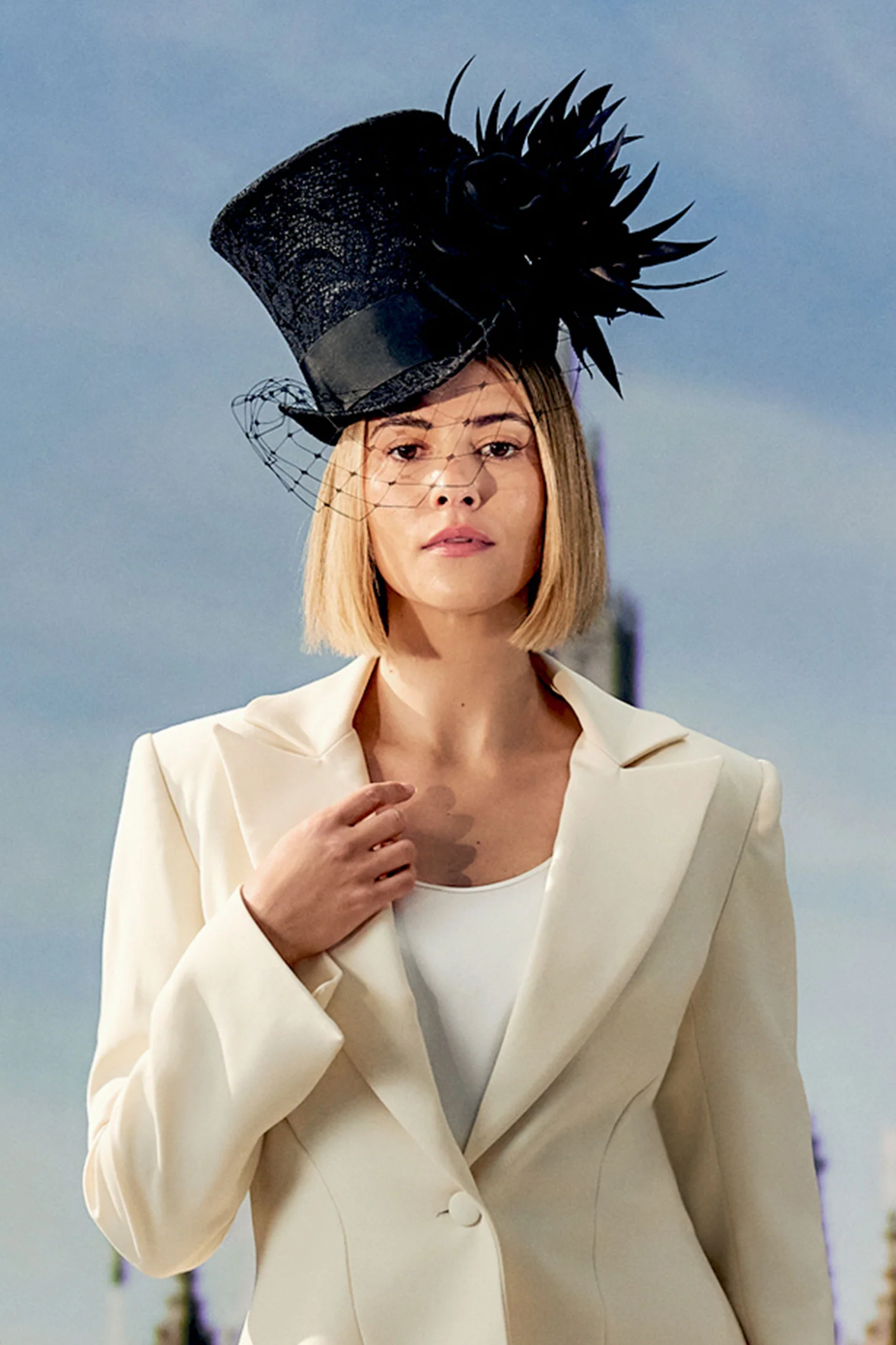 Tracey Black Top Hat - Image 2