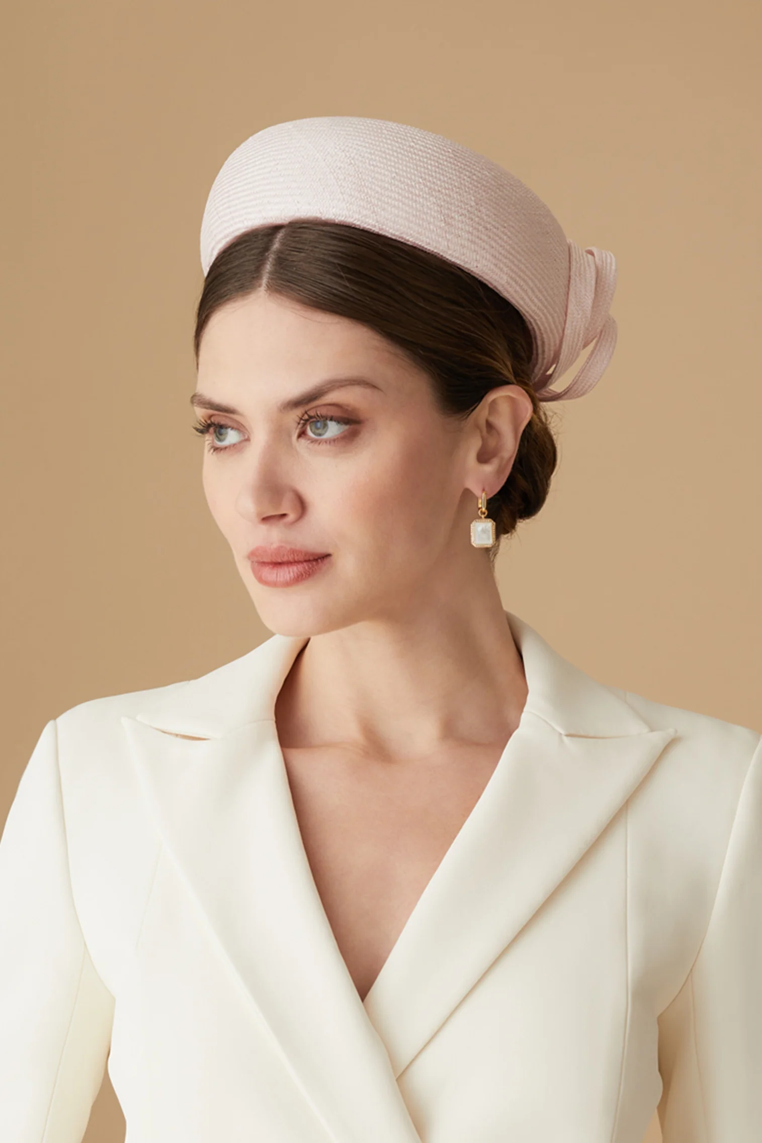 Verbena Pale Pink Pillbox Hat - Image 3