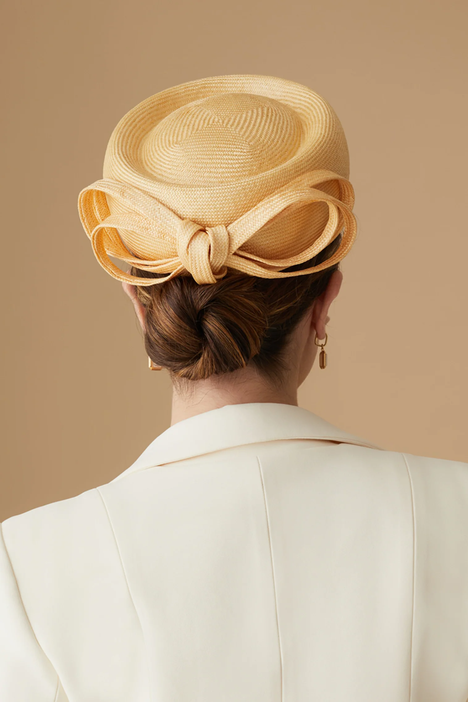 Verbena Yellow Pillbox Hat - Image 3