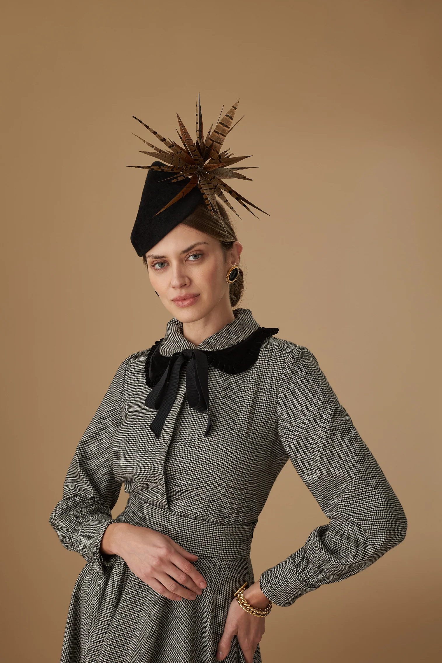 Winter's Tale Black Percher Hat - Image 3
