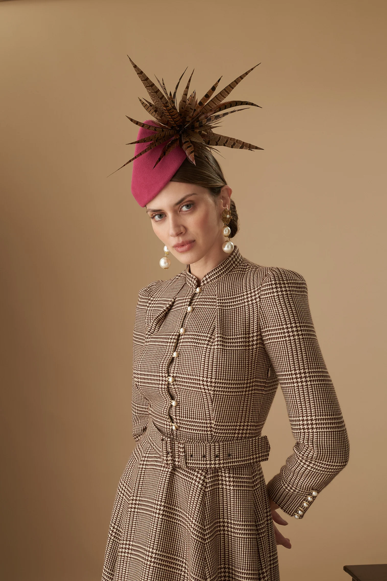 Winter's Tale Pink Percher Hat - Image 3